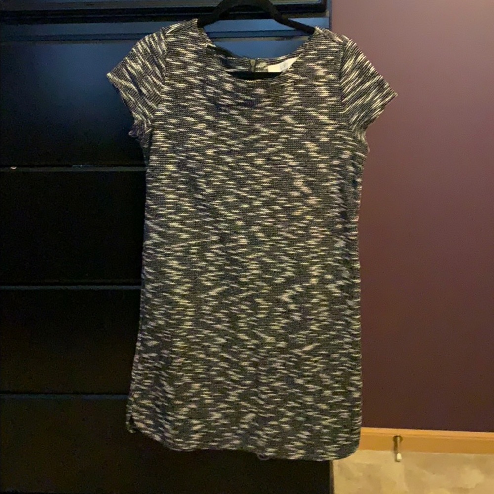 Black/white/gray Tweed Dress